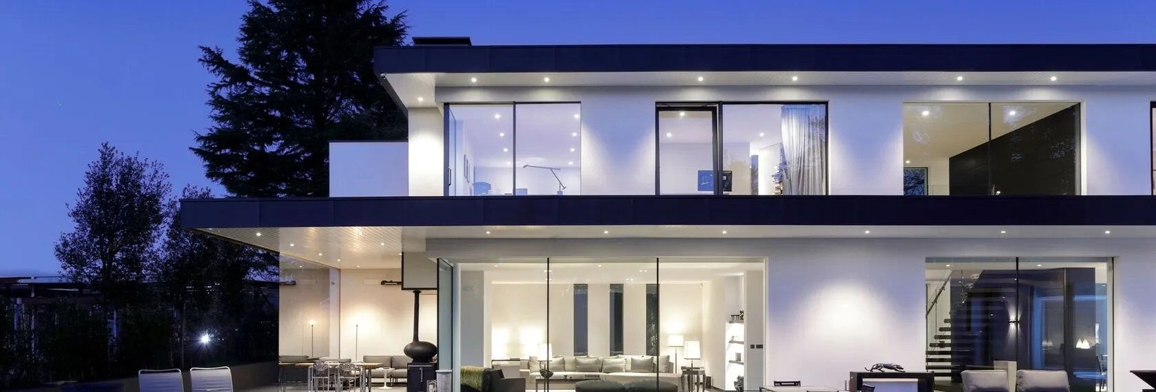 Modern home with EcoSmart aluminium windows